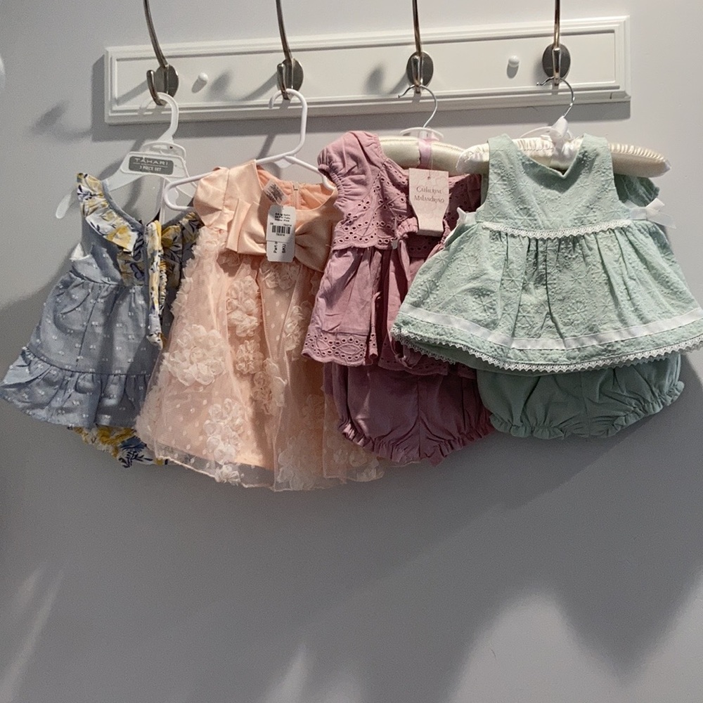 3-6 month old baby girl dresses NEW